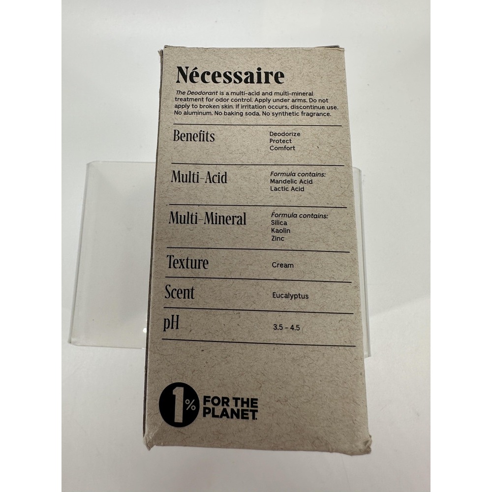 Necessaire The Deodorant 50ml 1.7oz Eucalyptus Aluminum‎ Free - Picture 5 of 7